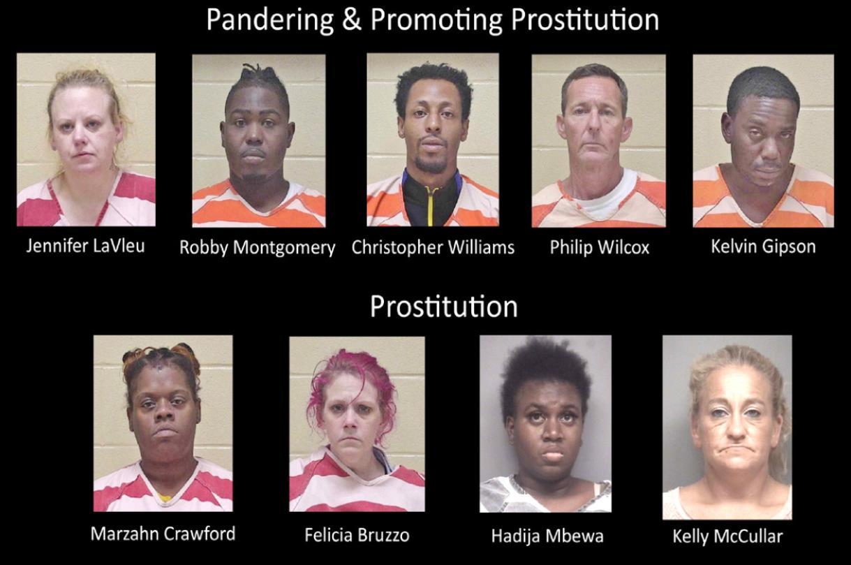 Undercover Sting Operation Nets Nine Arrests For Prostitution Pandering The Inquisitor
